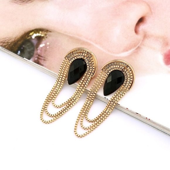 Big Earrings Women Stud Geometric Bohemian Hoop Drop Cute Trendy Jewelry - Picture 2 of 5